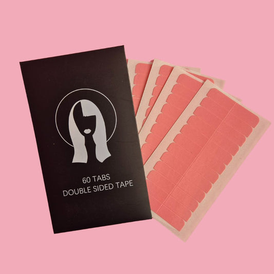 Pre-Cut Double-Sided Tape Extension Tabs | 60 Tabs per Pack | Ultra Strong Hold